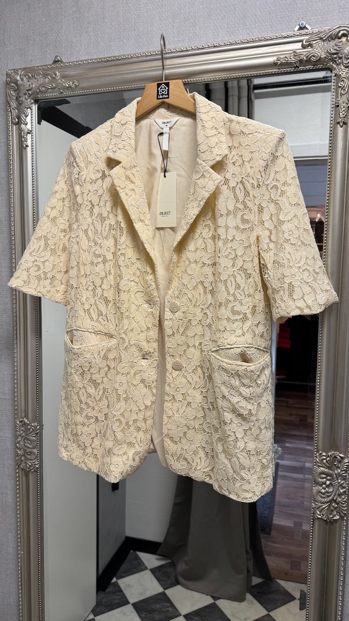 Kavaj/Blazer Objritta Beige - VILA Sweden OBJECT hos Lilla Hem