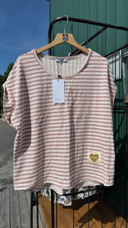 T-shirt s/s Rose Smoke - Sorbet hos Lilla Hem
