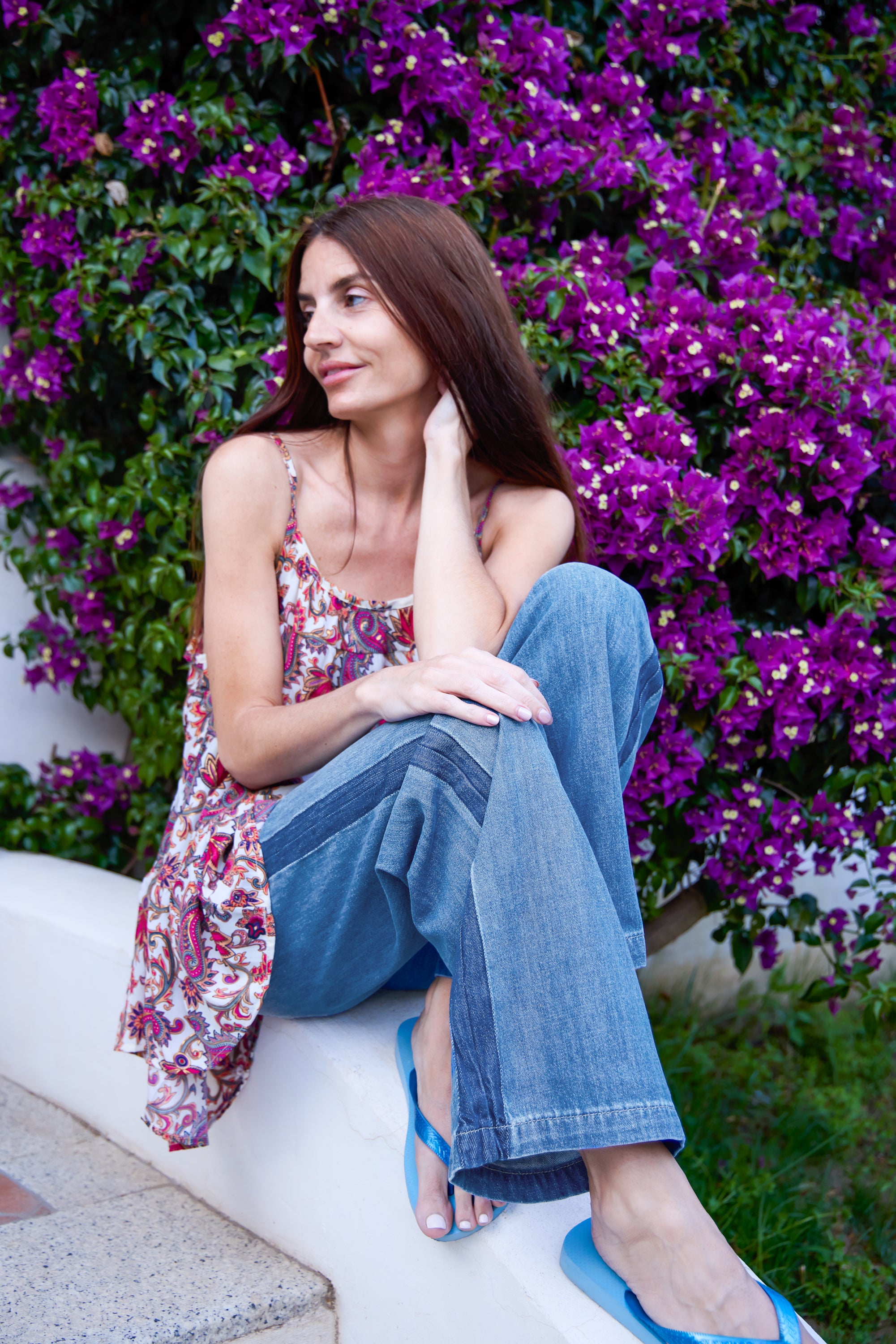 BCNETTIE 2-tone box jeans - Black Colour hos Lilla Hem