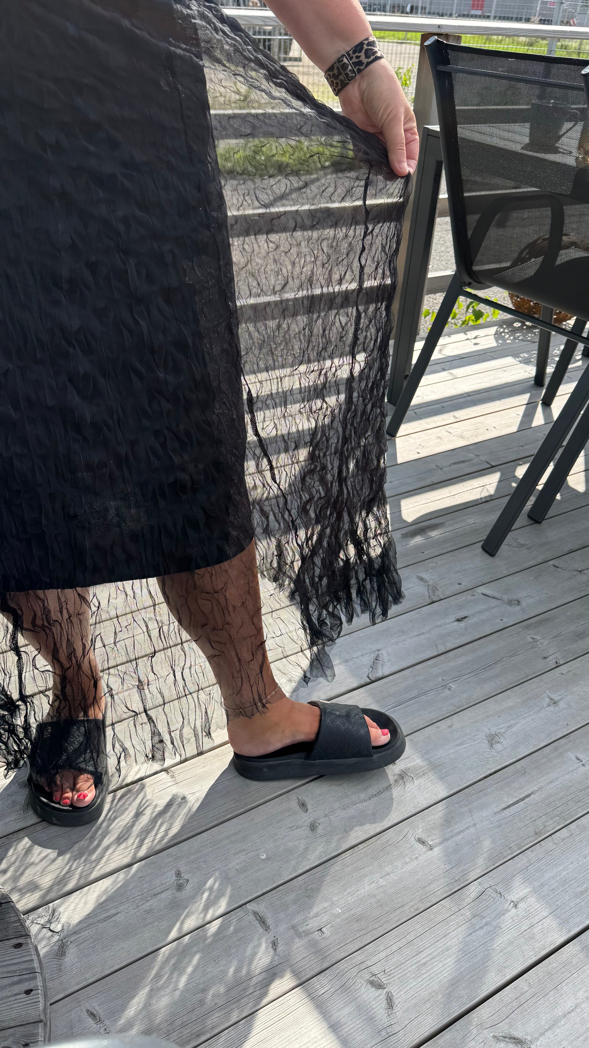 Kjol i Vävt Tyg Svart - Caramelle Fashion | Lilla Hem