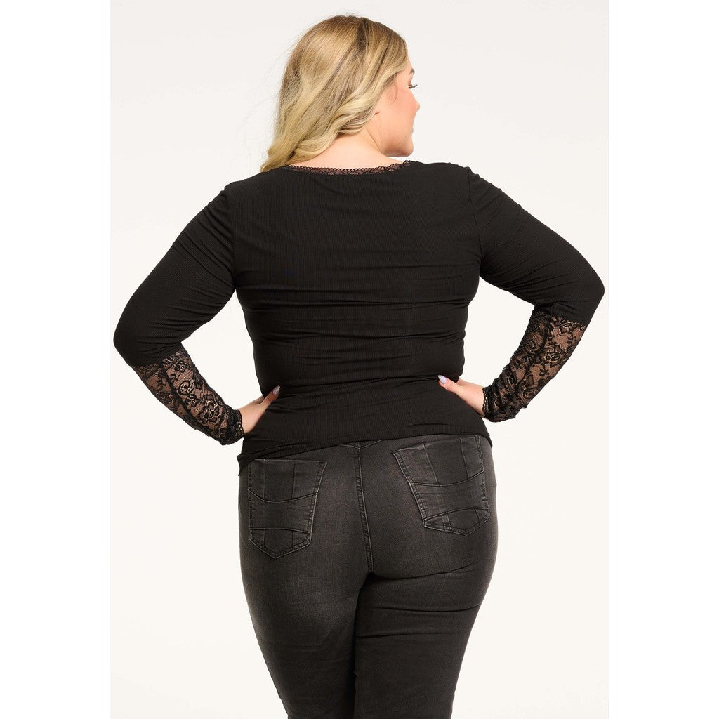 Jersey-Tisha med Ljuvliga Spetsärmar (fler Färger) - No1 By Ox | Lilla Hem