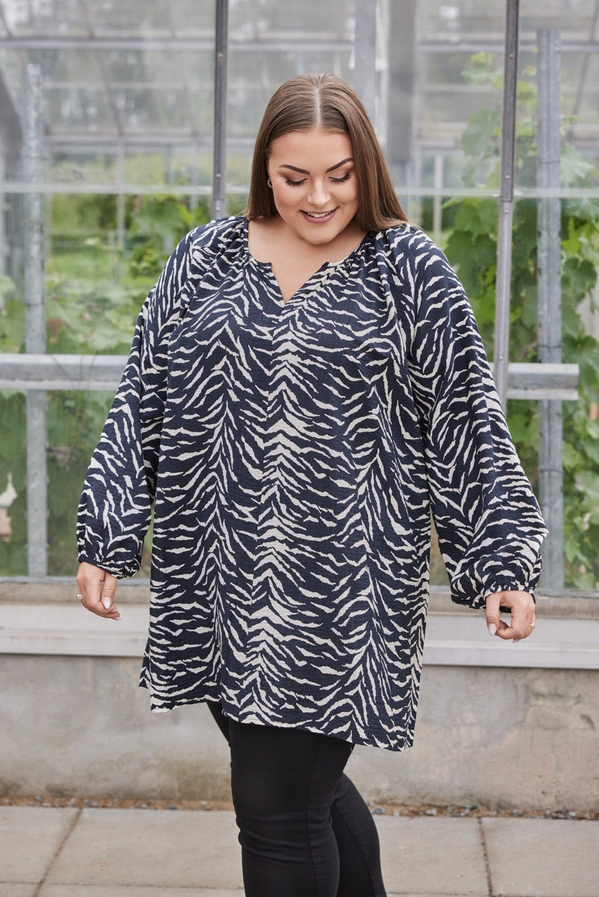 Tunika med Vackert Mönster och Lång Ärm - Lilla Hem