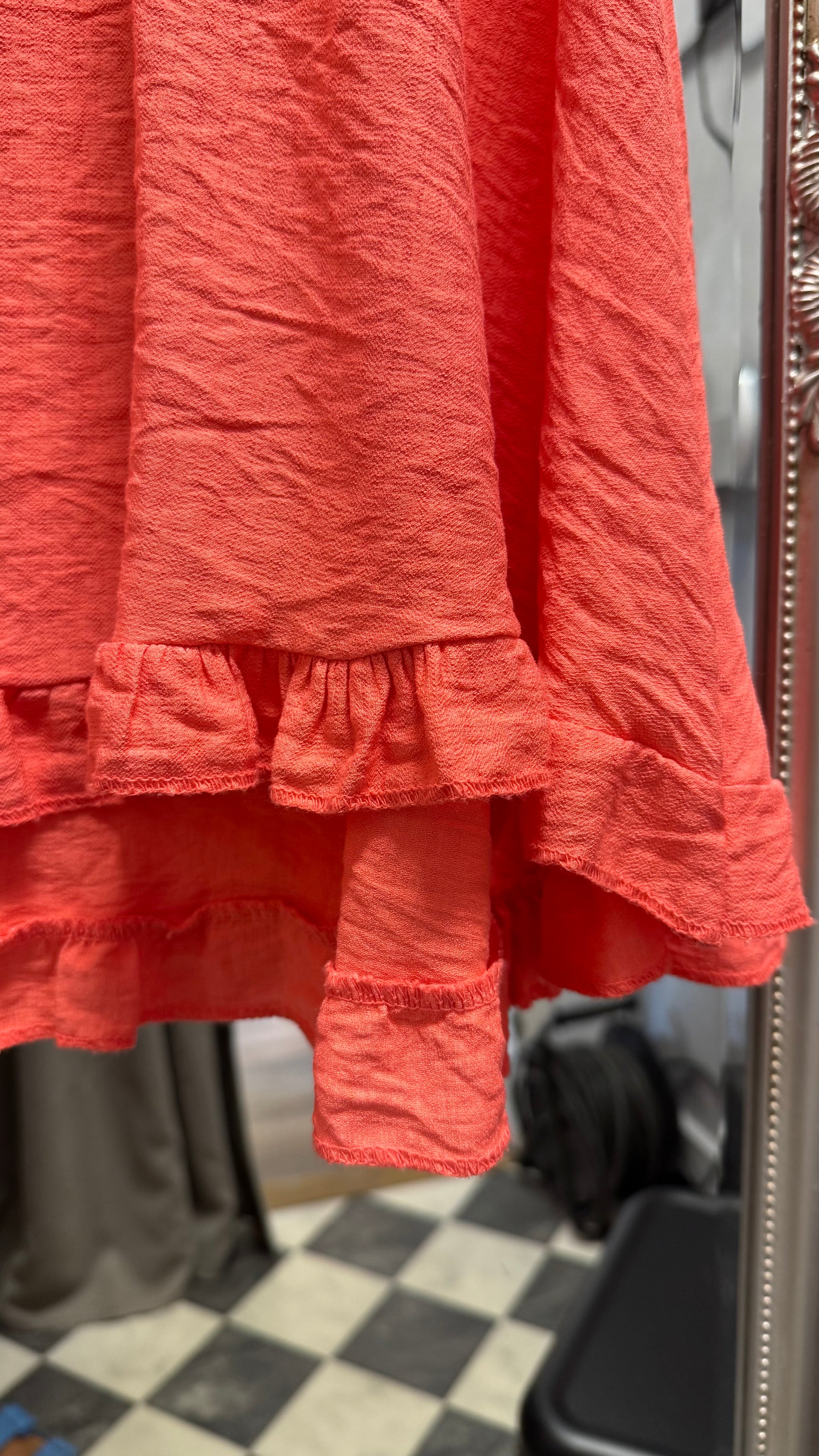 Tunika med Volang Corall Onesize - Caramelle Fashion | Lilla Hem
