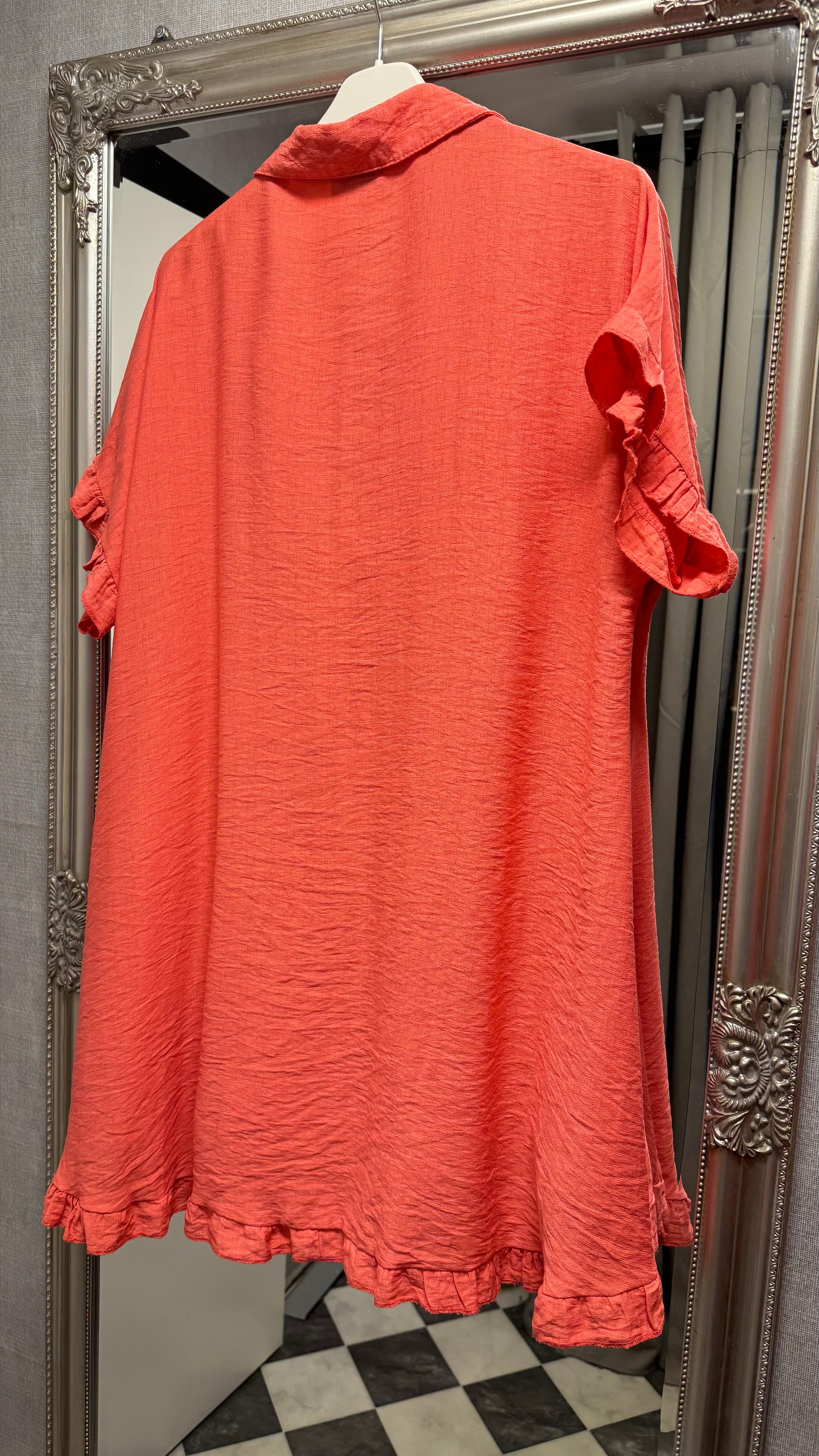 Tunika med Volang Corall Onesize - Caramelle Fashion | Lilla Hem