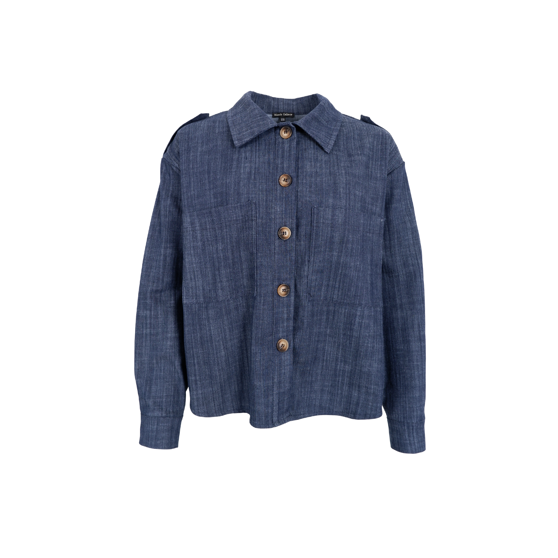 BCBOX Shirt Jacket Navy Denim - Black Colour | Lilla Hem