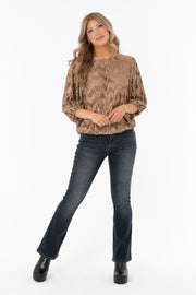 Jewel Plisse Blouse - Capri Collection hos Lilla Hem