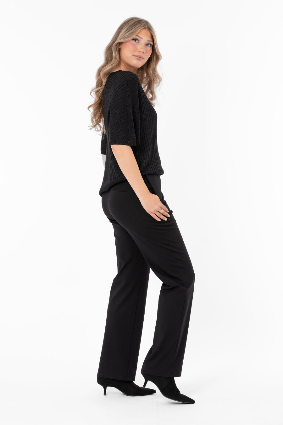 Frances Knit Top Black - Capri Collection | Lilla Hem