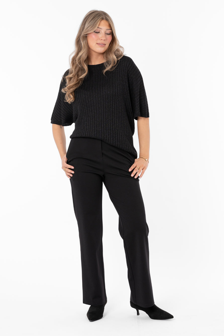 Frances Knit Top Black - Capri Collection | Lilla Hem