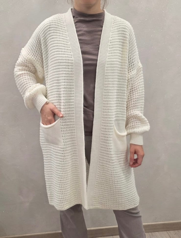 Stickad Cardigan Nova Kort med Fickor Svart - Jörlevik of Sweden | Lilla Hem