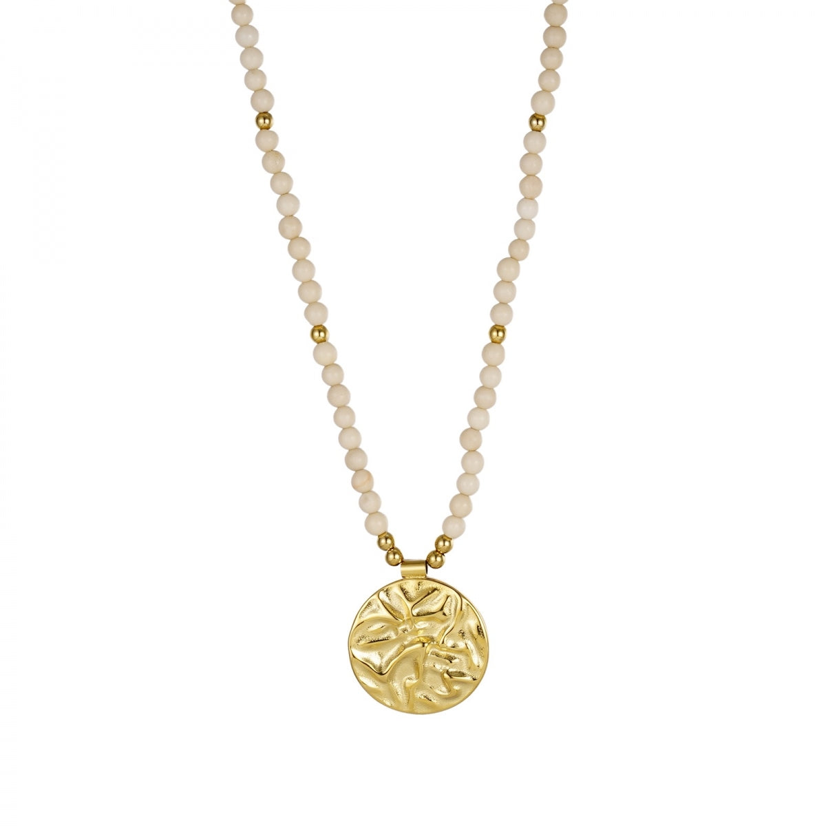 Karma Necklace Ivory/Gold - Bud To Rose hos Lilla Hem