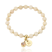 Beverly Bracelet Ivory/Gold - Bud To Rose hos Lilla Hem