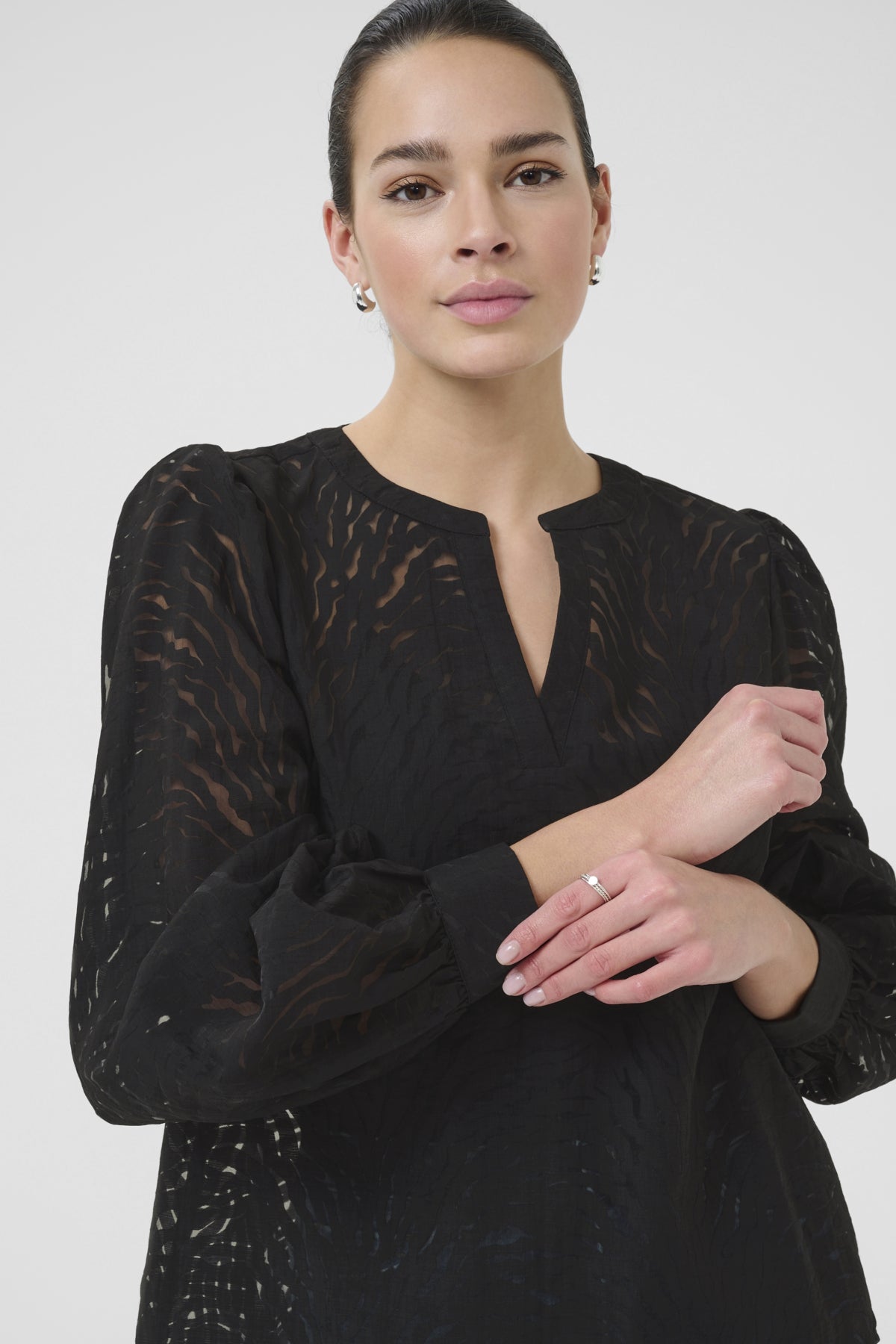 KAvivian Blouse Black Deep - KAFFE | Lilla Hem