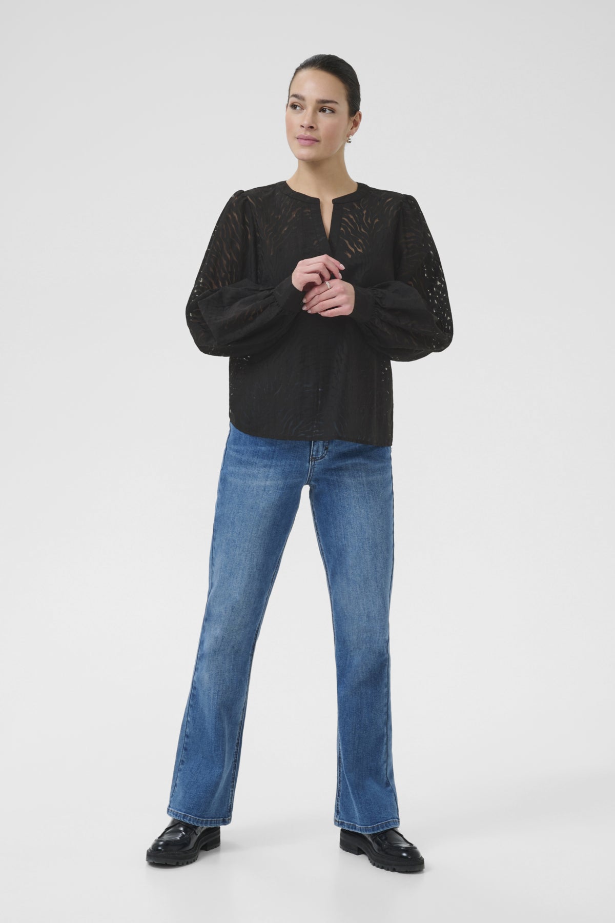 KAvivian Blouse Black Deep - KAFFE | Lilla Hem