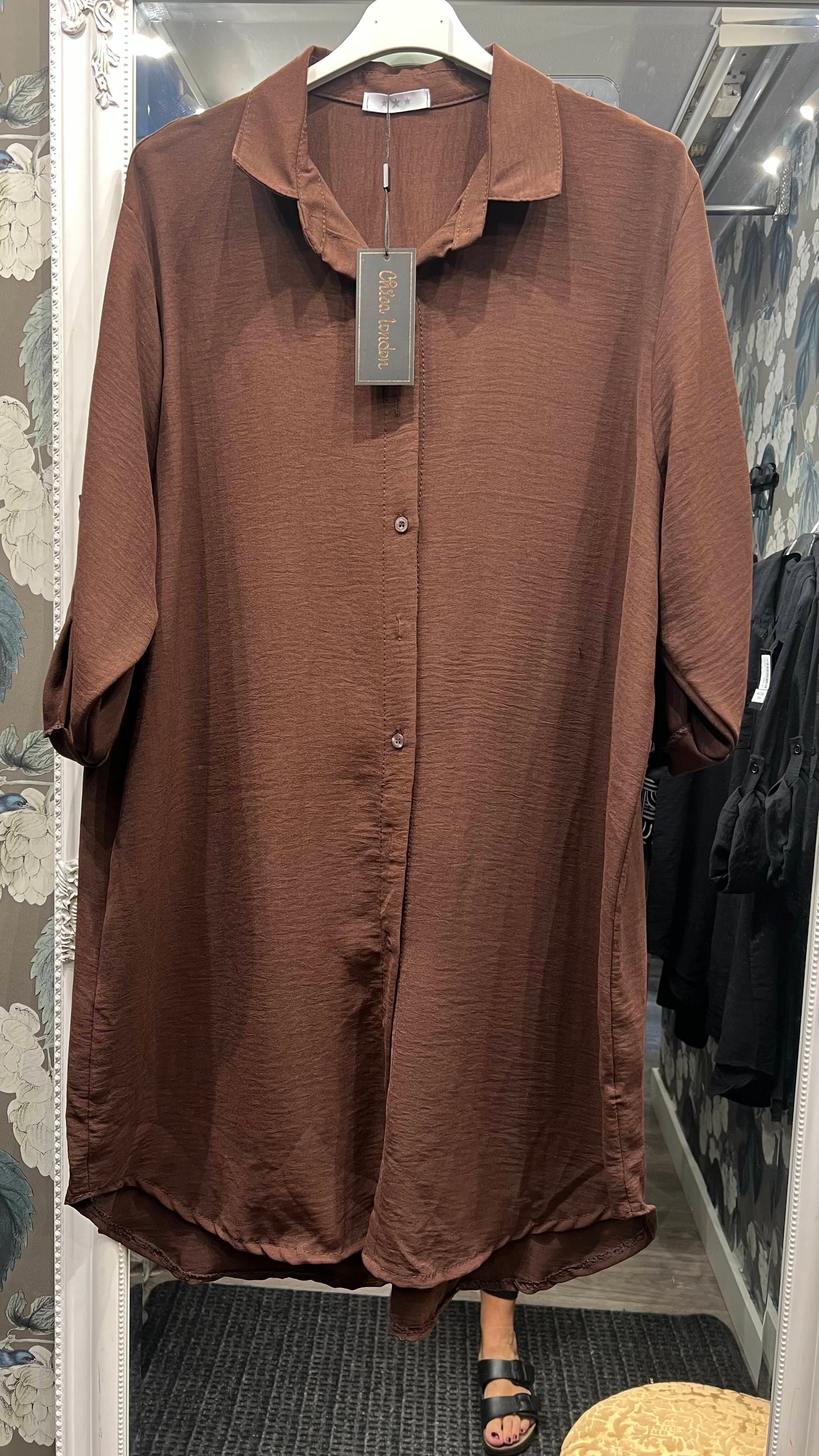 Lång Blus Oversized Choco Choco - Caramelle Fashion | Lilla Hem