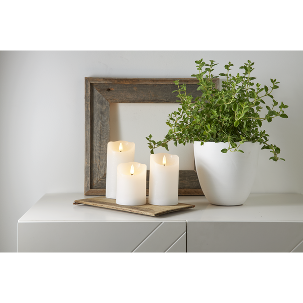 LED Blockljus Flamme Rustic - Star Trading | Lilla Hem