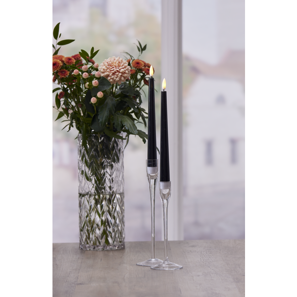 LED Antikljus Svart Flamme Candy 2-pack hos Lilla Hem