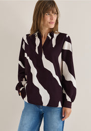 Splitneck Printblouse - Cecil hos Lilla Hem