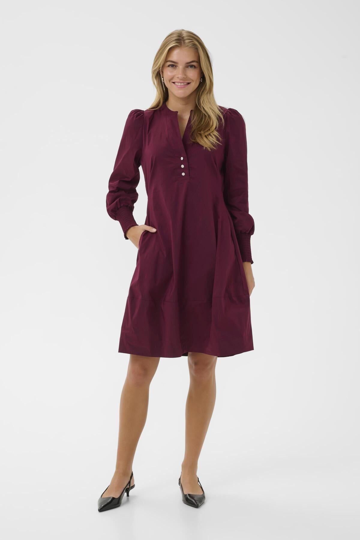 CUloretta Antoinett Dress Zinfandel - CULTURE | Lilla Hem