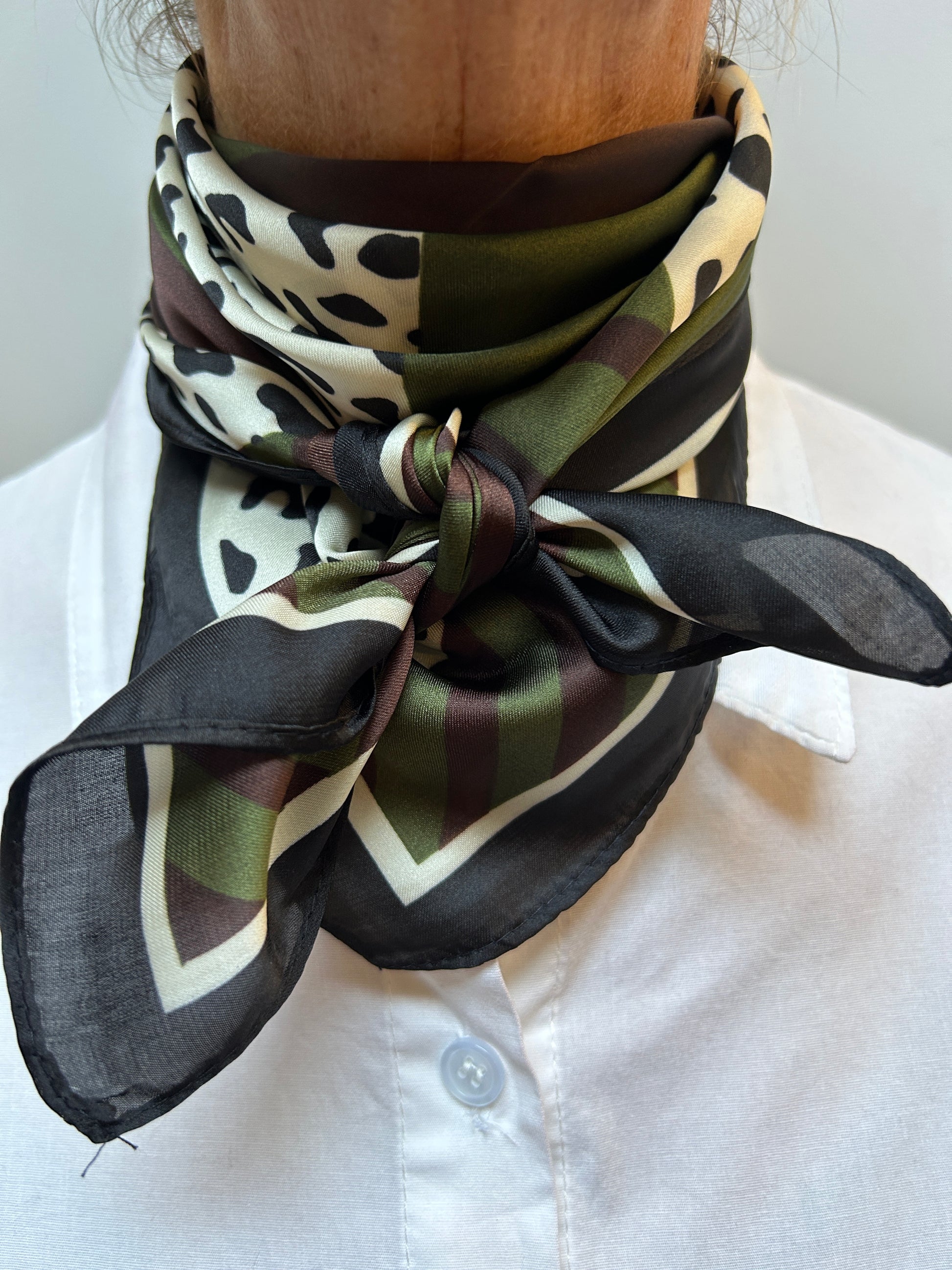 Scarf Green - THREE M hos Lilla Hem
