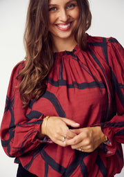 Tanna Printed Blouse - I SAY hos Lilla Hem