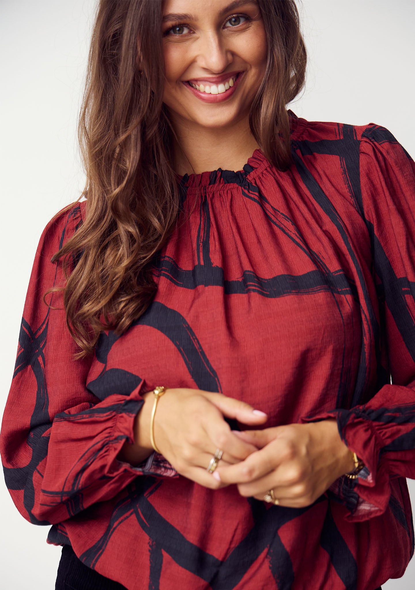 Tanna Printed Blouse - I SAY hos Lilla Hem