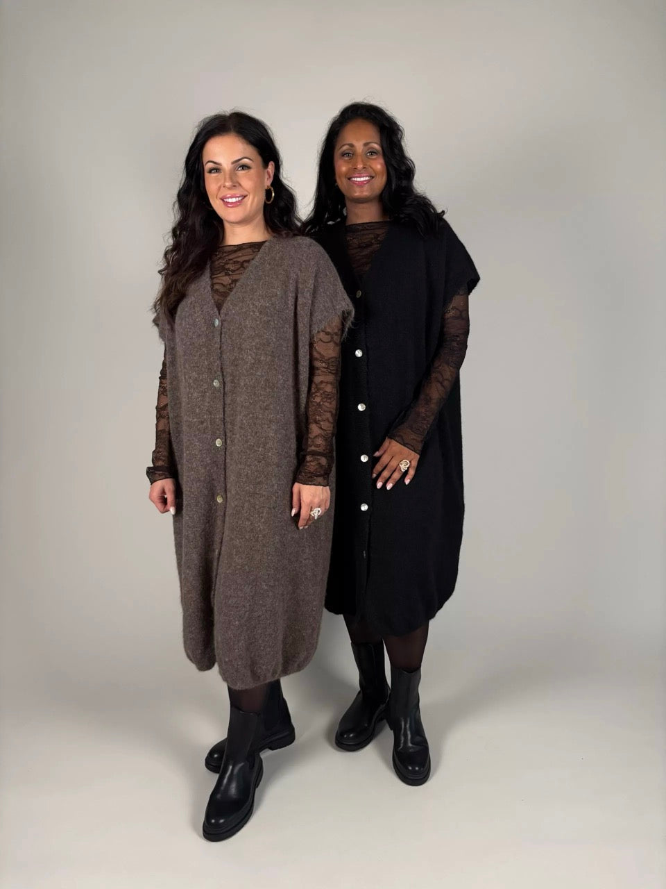 Joelle väst-klänning Svart - Camicia | Lilla Hem