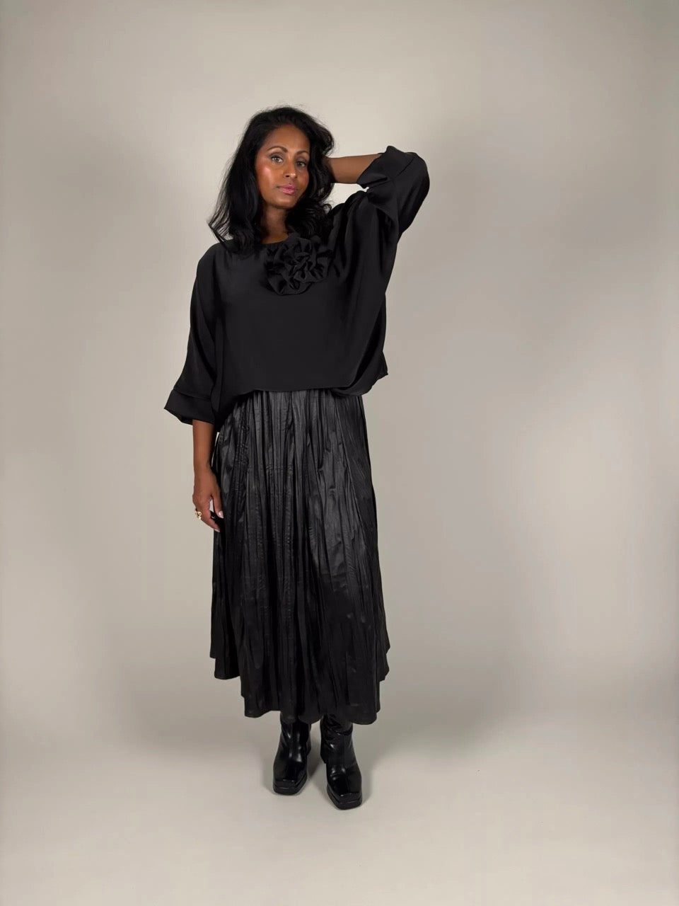 Rosie Top Svart - Camicia | Lilla Hem