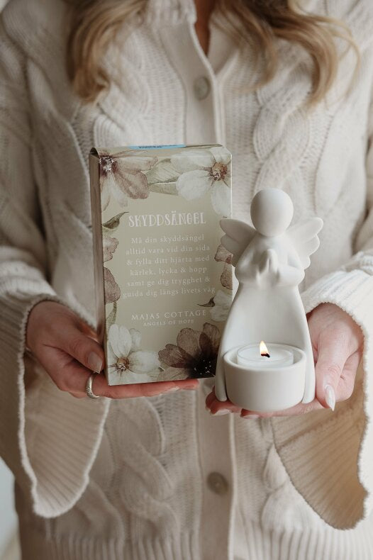 Ängel "Skyddsängel" ljuslykta i gåvobox - Majas Cottage hos Lilla Hem