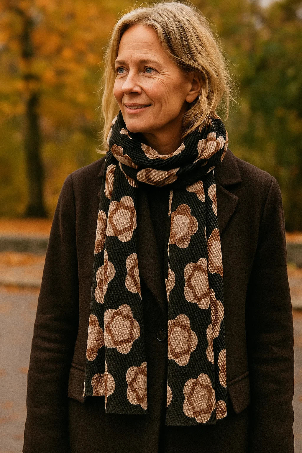 Mönstrad sjal - Caramelle Fashion hos Lilla Hem