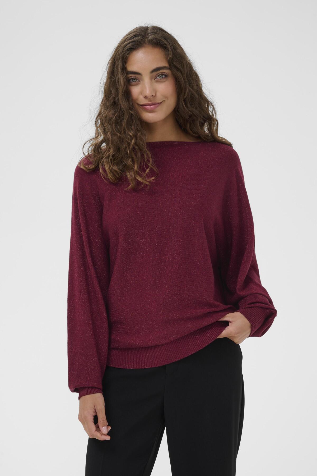 CUfay Batwing Jumper Zinfandel - CULTURE | Lilla Hem