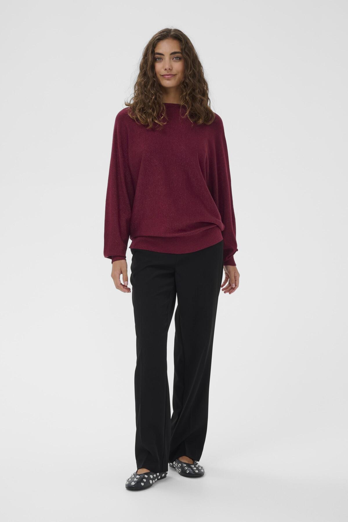 CUfay Batwing Jumper Zinfandel - CULTURE | Lilla Hem