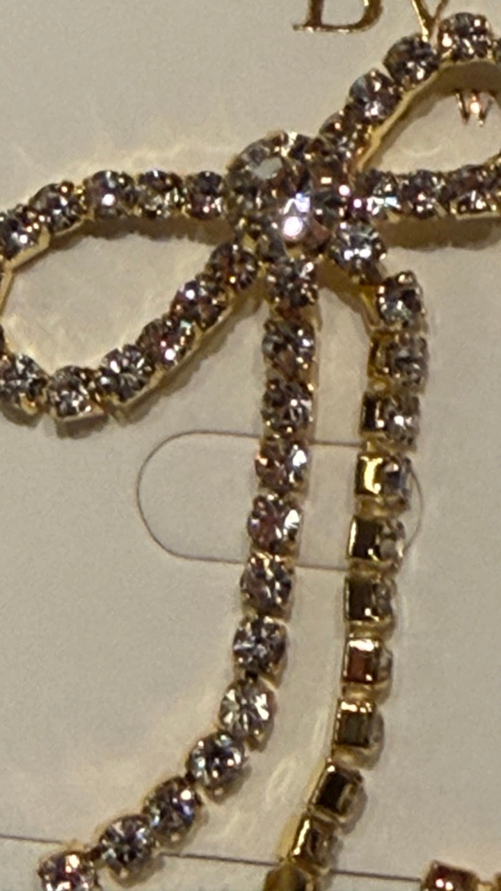 Örhängen Strass Rosett Guld - By Odahl | Lilla Hem