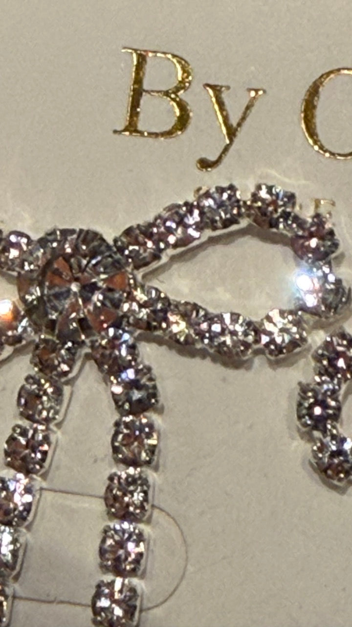 Örhängen Strass Rosett Silver - By Odahl | Lilla Hem