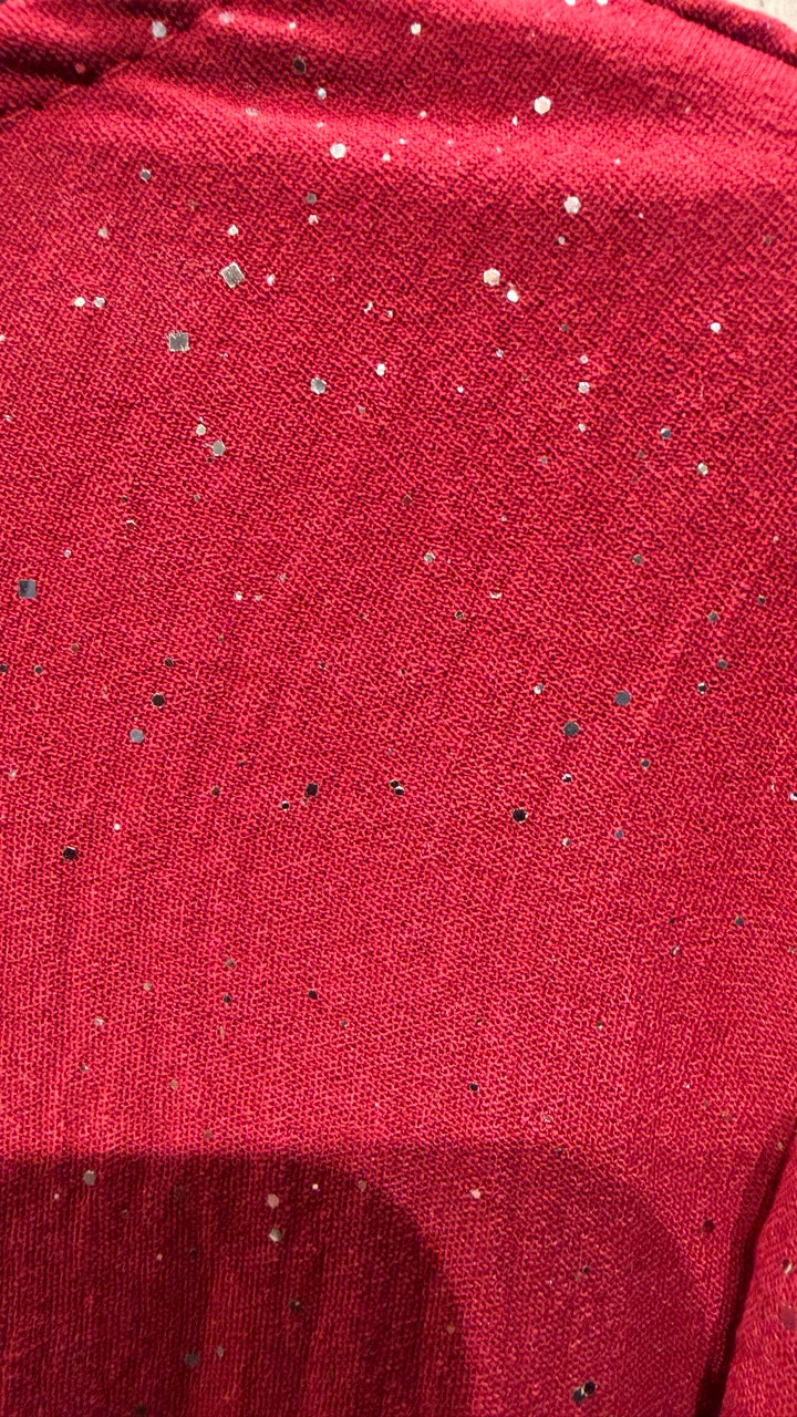 Klänning med Glitter Bordeaux - Caramelle Fashion | Lilla Hem