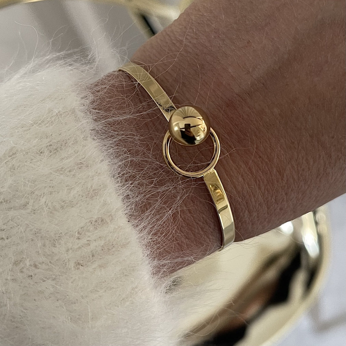 Boss Bangle Gold | Lilla Hem