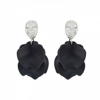 Paloma Small Earring Black/silver - Bud To Rose | Lilla Hem