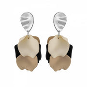Paloma Earring Black/sand/ivory/silver - Bud To Rose | Lilla Hem
