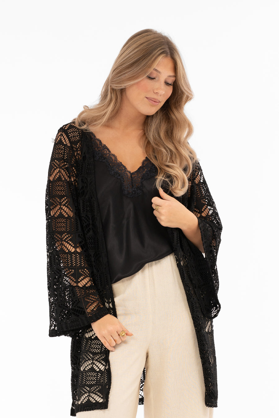 Nella Kaftan Trend Svart - Capri Collection | Lilla Hem