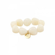 Vibe Resin Bracelet Ivory - Bud To Rose | Lilla Hem