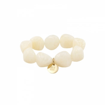 Vibe Resin Bracelet Ivory - Bud To Rose | Lilla Hem
