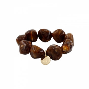 Vibe Resin Bracelet Brown - Bud To Rose | Lilla Hem