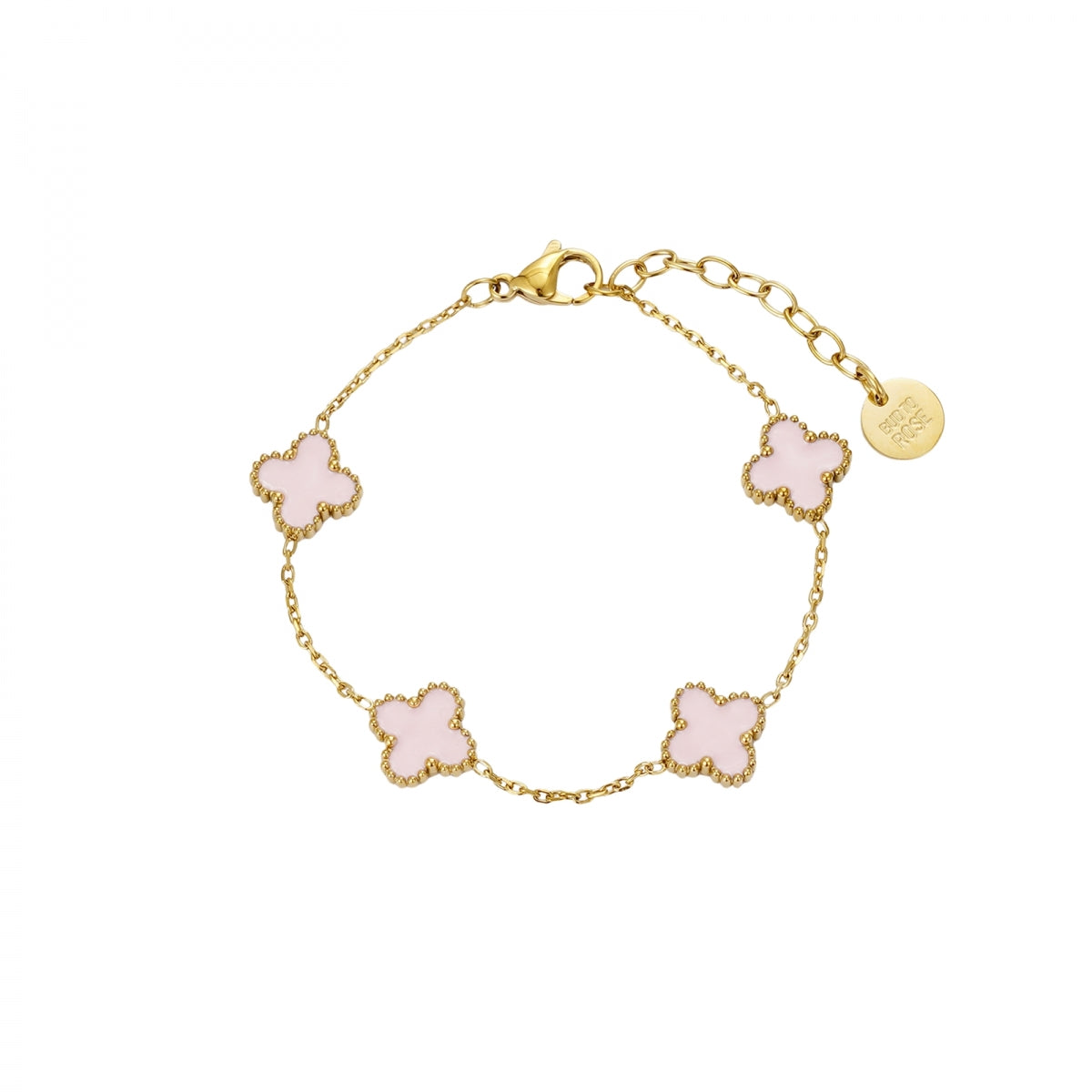 Clover Multi Bracelet Pink/gold | Lilla Hem