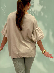 T-Shirt med Volymärm | Lilla Hem