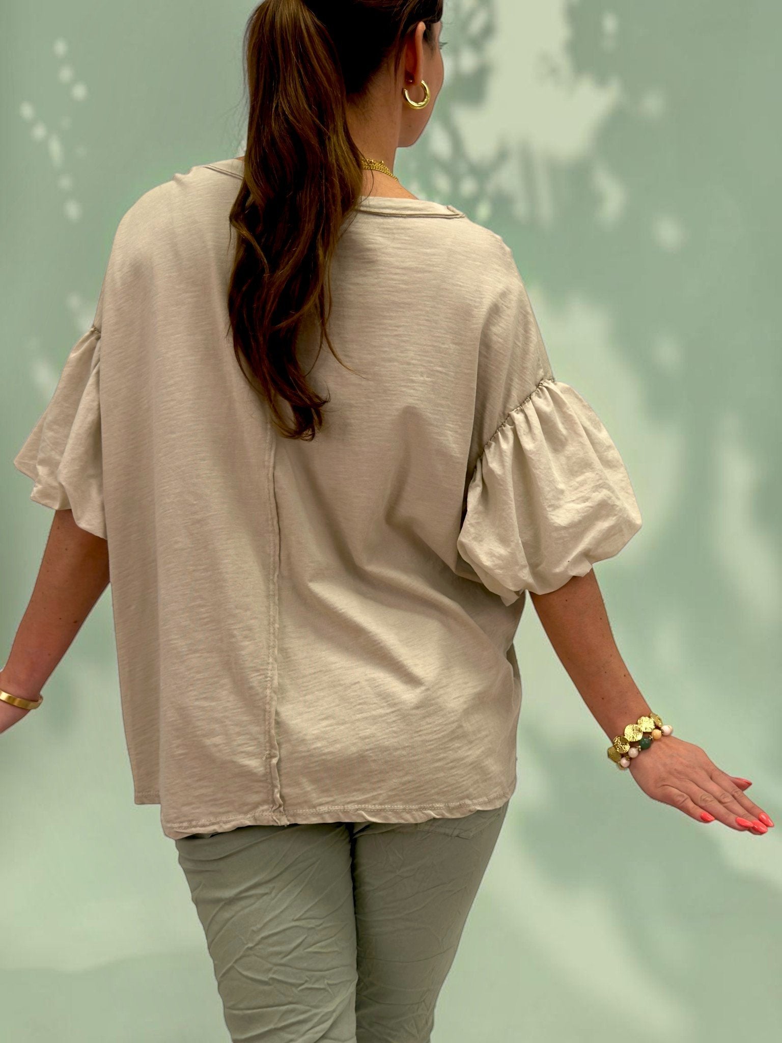 T-Shirt med Volymärm | Lilla Hem