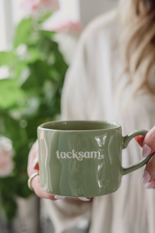 Mugg Feelgood - Tacksam i Grön från Majas Cottage | Lilla Hem