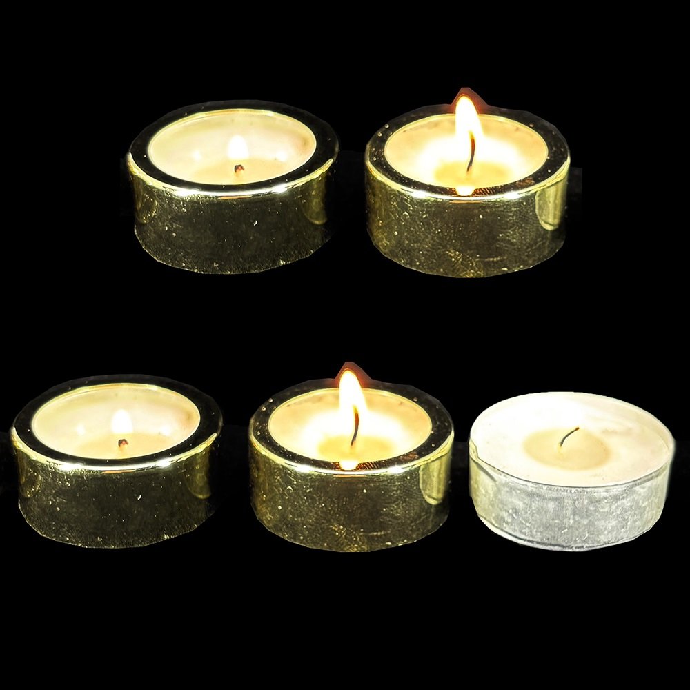 Dekor för Värmeljus Guld 4cm från Trademan - framsida | Lilla Hem