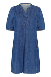 CUberteline Arpa SS Dress Dark Blue Wash framsida | Lilla Hem