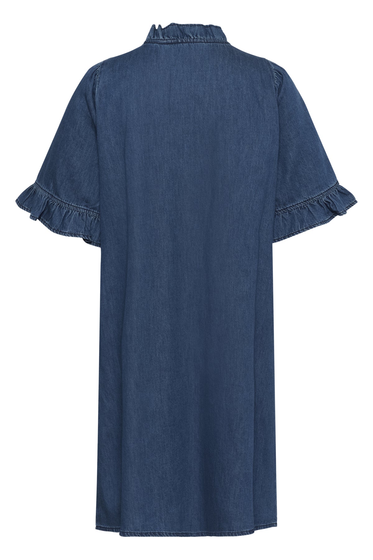 CUlava Arpa Dress Dark Blue Wash baksida | Lilla Hem