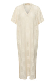 CUconsta Kaftan Dress Whitecap framsida | Lilla Hem