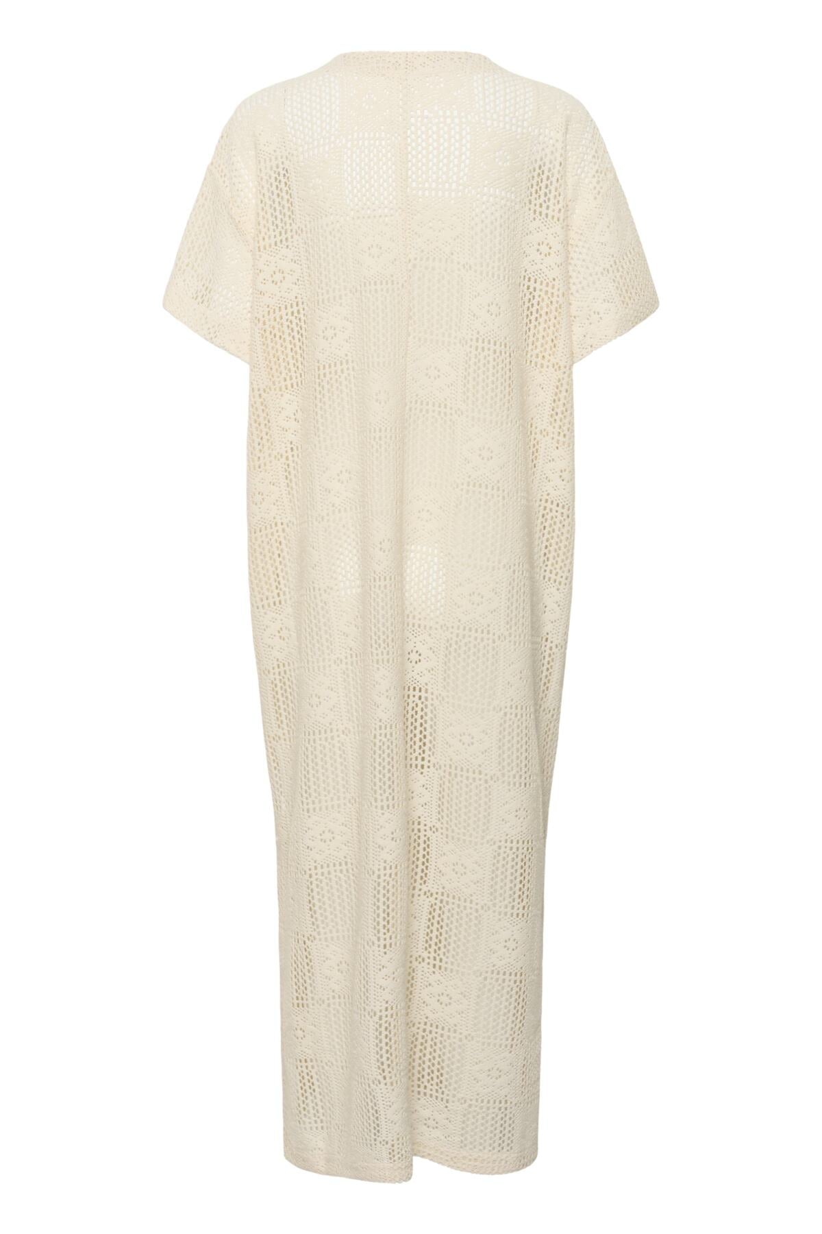 CUconsta Kaftan Dress Whitecap baksida | Lilla Hem